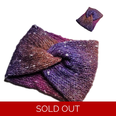 Twisted Headband Purple Pink